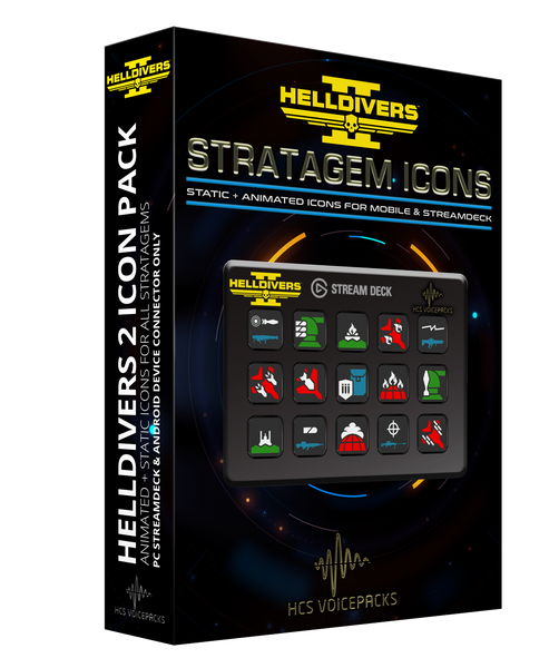 Helldivers 2 Animated Stratagem Elgato Icon Pack